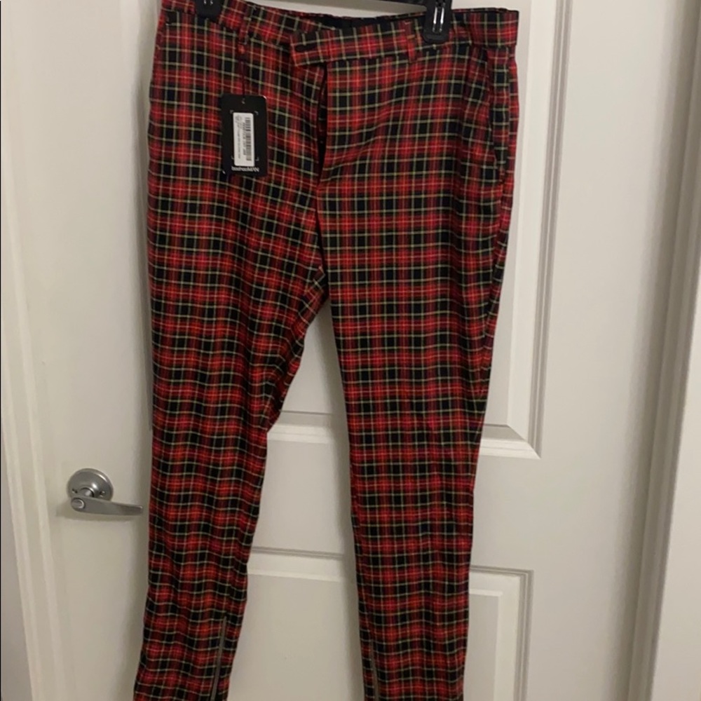 Boohoo Man plaid pants
